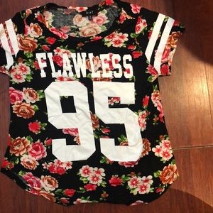 Numbered rose t-shirt